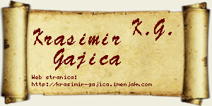 Krasimir Gajica vizit kartica